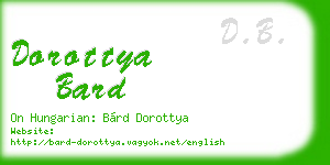 dorottya bard business card